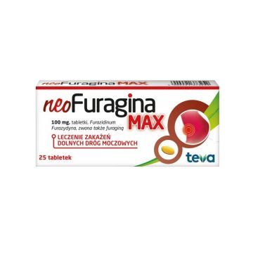 NeoFuragina Max, 100 mg, tabletki, 25 szt.