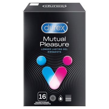 Durex Mutual Pleasure, prezerwatywy, 16 szt.