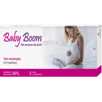 Baby Boom, test, owulacyjny (LH),paskowy, 5 szt