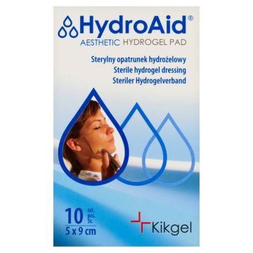 HydroAid, opatr.hydrozelowy,  5x9cm, 10 szt