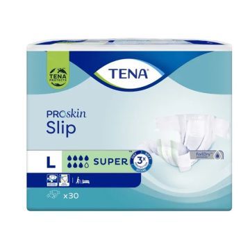 TENA Slip ProSkin Super, pieluchomajtki, rozmiar L, 30 szt.