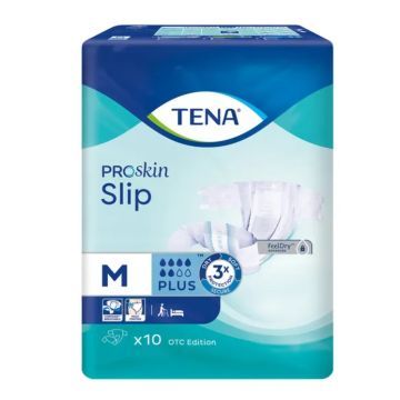 TENA Slip ProSkin Plus OTC Edition, pieluchomajtki, rozmiar M, 10 szt.