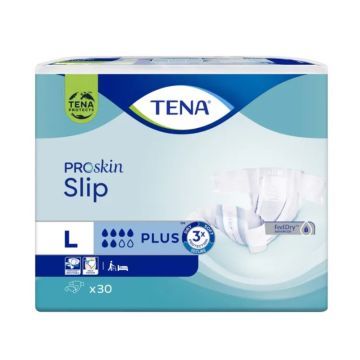 TENA Slip ProSkin Plus, pieluchomajtki, rozmiar L, 30 szt.