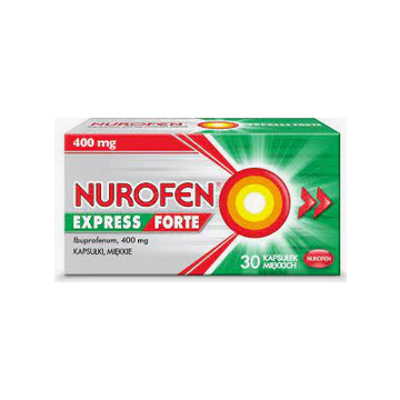 Nurofen Express Forte, 400 mg, kapsułki miękkie, 30 szt.