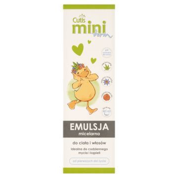 Cutis mini derm, emulsja micelarna do ciała i włosów, 200 ml