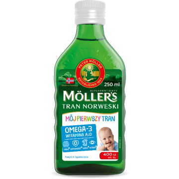 Mollers Mój Pierwszy Tran Norweski, płyn, 250 ml