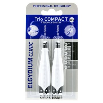 Elgydium Clinic Trio Compact 000, szczoteczka międzyzębowa, 2 szt.
