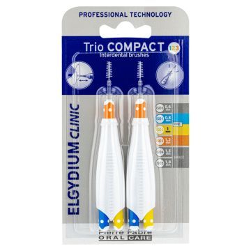 Elgydium Clinic Trio Compact 123, szczoteczka międzyzębowa, 2 szt.