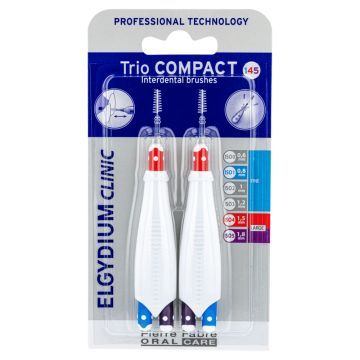 Elgydium Clinic Trio Compact 145, szczoteczka międzyzębowa, 2 szt.