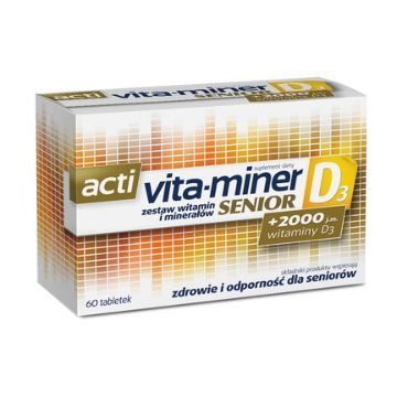 Acti Vita-miner Senior D3, tabletki, 60 szt.