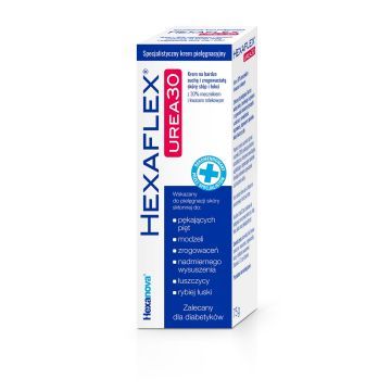 Hexaflex Urea 30, krem, pielegnacyjny, 75 g