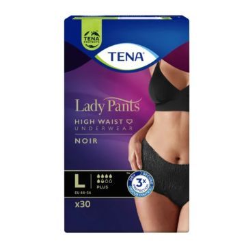 Majtki chłonne TENA Lady Pants Plus Noir, rozmiar L, 30 szt.