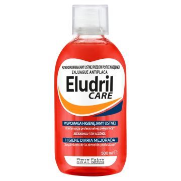 Eludril Care, płyn do codziennej higieny jamy ustnej, 500 ml
