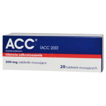 ACC, 200 mg, tabl.musuj.,(i.row),PhP,Niemcy, 20 szt