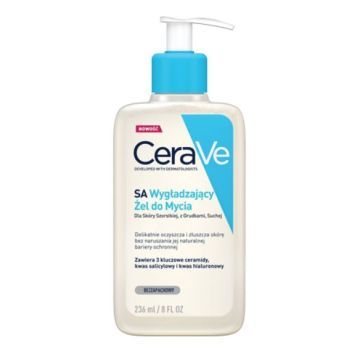 CeraVe SA, wygładzający żel do mycia, 236 ml