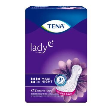 TENA Lady Maxi, night, wkładki, 12 szt.