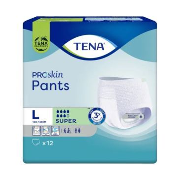 TENA Pants ProSkin Super, majtki chłonne, rozmiar L, 12 szt.