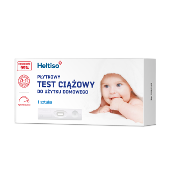 HELTISO, płytkowy test ciążowy do użytku domowego, 1 szt.