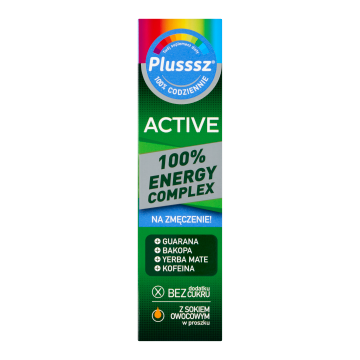 Plusssz Active 100% Energy Complex, tabletki musujące, 20 szt.