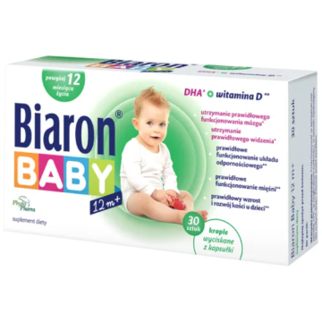 Biaron® Baby 12m+, krople wyciskane z kapsułki, 30 szt.