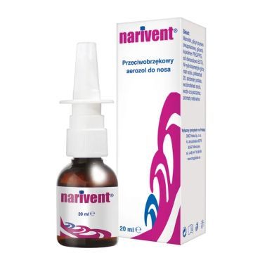 Narivent, aer.do nosa, przeciwobrzekowy, 20 ml