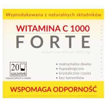 Witamina C 1000 Forte, proszek w saszetkach, 20 szt.