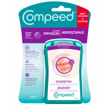 Compeed dyskretny plaster na opryszczkę, 15 szt.