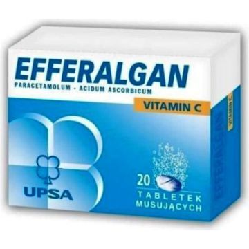 Efferalgan Vitamin C, 330 mg + 200 mg, tabletki musujące, 20 szt.