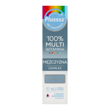 Plusssz 100% Multiwitamina Mężczyzna Complex, tabletki musące, 20 szt.