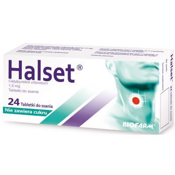 Halset, 1,5 mg, tabletki do ssania bez cukru, 24 szt.