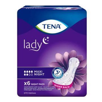 TENA Lady Maxi Night OTC Edition, wkładki, 6 szt.