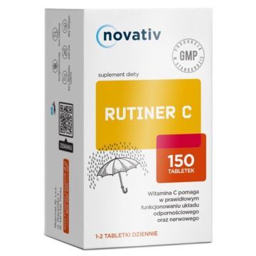 Novativ Rutiner C, tabletka, 150 sztuk