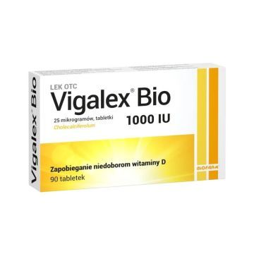 Vigalex Bio, 1000 IU, tabletki, 90 szt.