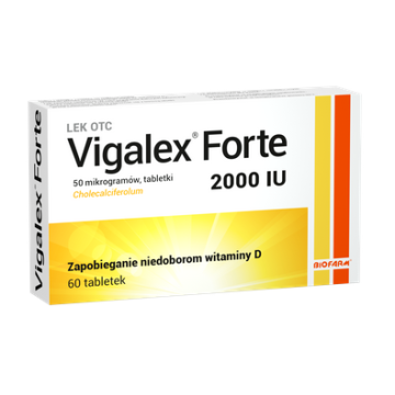 Vigalex Forte, 2000 IU, tabletki, 60 szt.