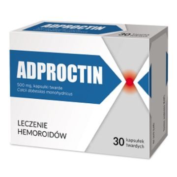 Adproctin, 500 mg, kaps.twarde, 30 szt