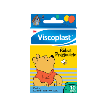 Viscoplast, Plastry Kubuś i Przyjaciele dekorowane plastry dla dzieci, 72 mm x 25 mm, 10 szt.