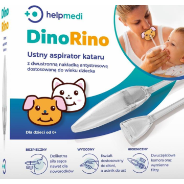 DinoRino, aspirator ustny kataru, HelpMedi, 1 szt.