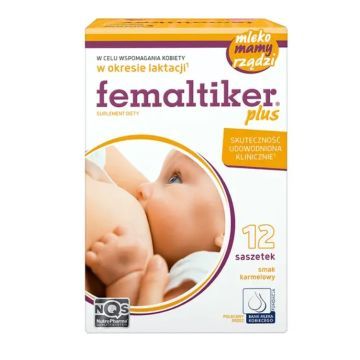 Femaltiker Plus, smak karmelowy, proszek w saszetkach, 12 szt.