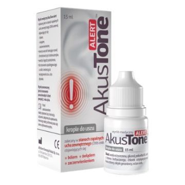 AkusTone ALERT, krople do uszu, 15 ml