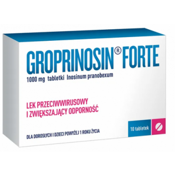 Groprinosin Forte, 1000 mg, tabletki, 10 szt.