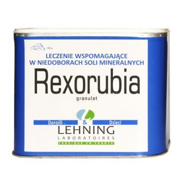 Lehning Rexorubia, leczenie wspomagające w niedoborach soli mineralnych (granulat), 350 g