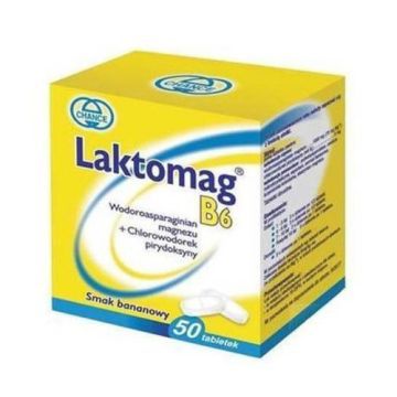 Laktomag B6, 1000 mg (70 mg jonów magnezu) + 5 mg, tabletki, 50 szt.