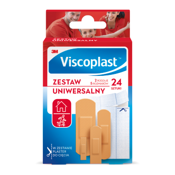 Plastry Viscoplast Zestaw Uniwersalny, 24 szt.