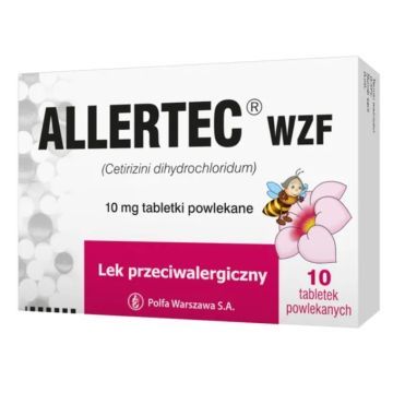 Allertec WZF, 10 mg, tabletki powlekane, 10 szt.