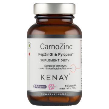 CarnoZinc PepZinGI&Pylopass, kaps., 60 szt