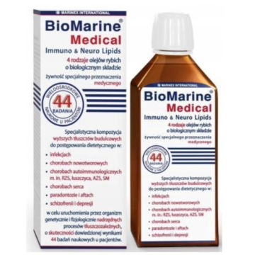 BioMarine Medical Immuno & Neuro Lipids, olej, 200 ml