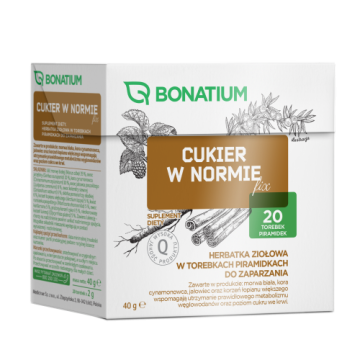 Bonatium Cukier w normie fix, herbatka ziol., 2 g, 20 szt