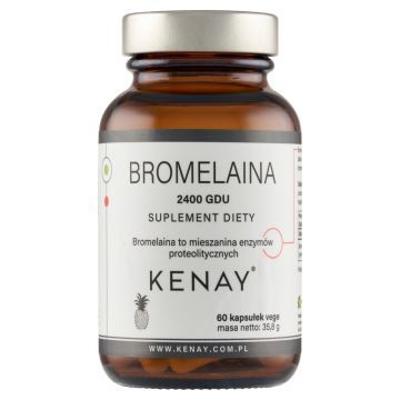 Bromelaina 2400 GDU, kaps., 60 szt