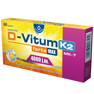 D-Vitum Forte Max 4000 j.m. K2, kapsułki, 60 szt.