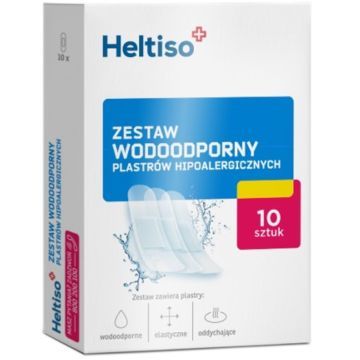 Heltiso plastry hipoalergiczne, zestaw wodoodporny, 10 sztuk